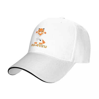 Jiu Jitsu Red Cat White Belt Baseball Cap