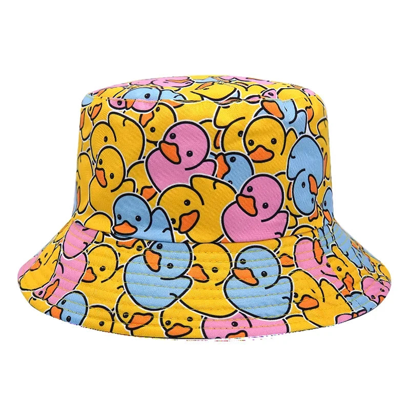 Duck Print Bucket Hats