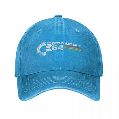 Hip Hop Denim Retro Commodore 64 Baseball Cap Homme Spring Autumn