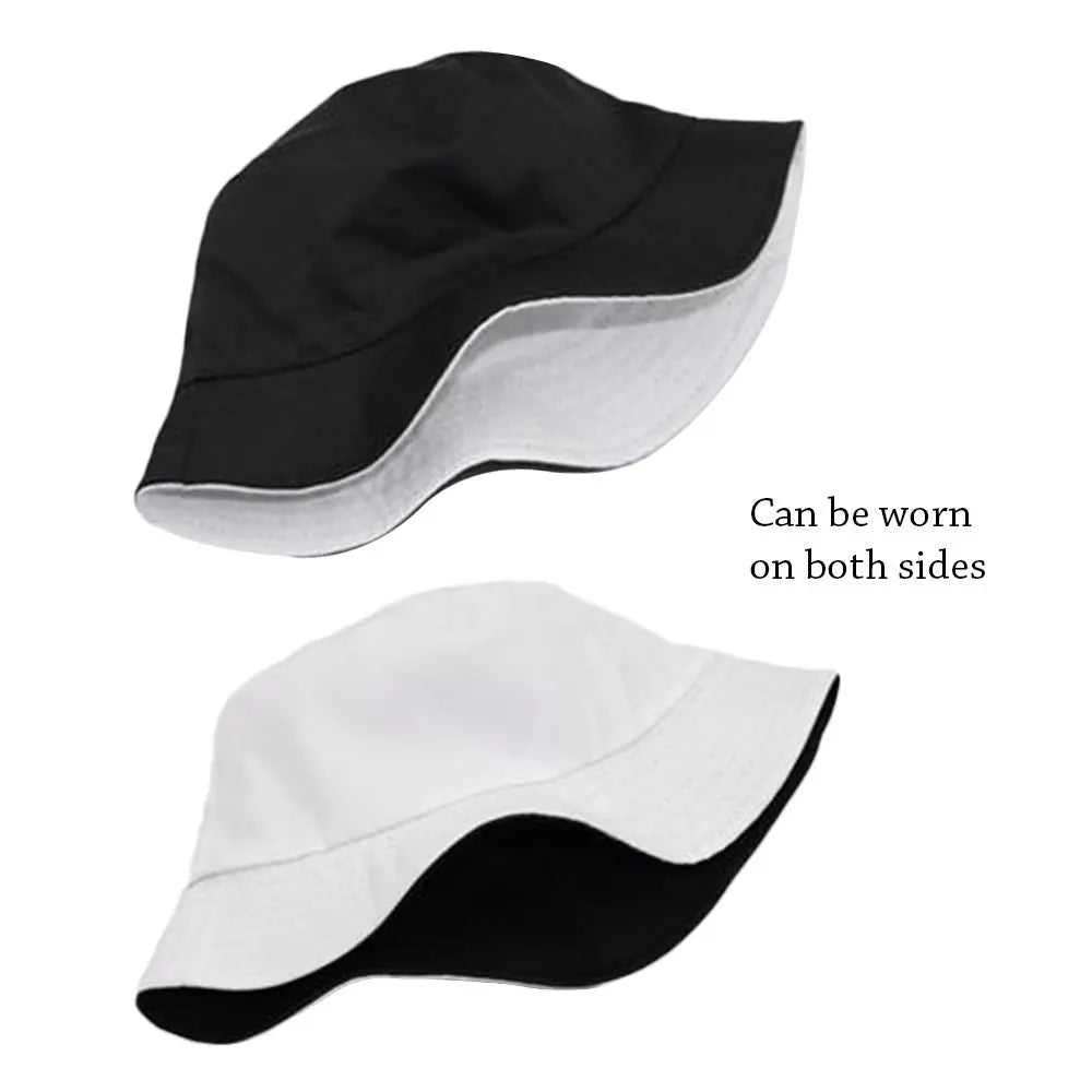 Foldable Double-sided Bucket Hat Summer Sun Hat