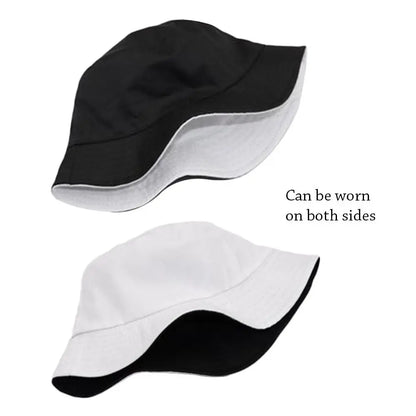 Foldable Double-sided Bucket Hat Summer Sun Hat