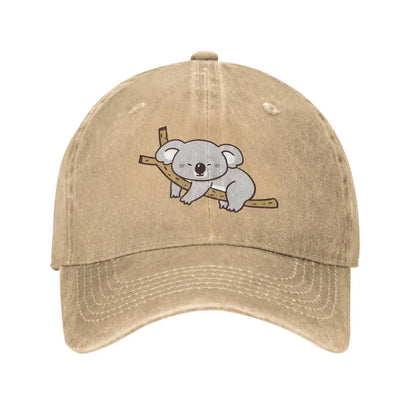 Cartoon Koala Vintage Baseball Ball Cap