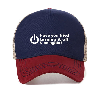 Nerds And Hackers Print Baseball Cap Summer Streets Personality Harajuku
