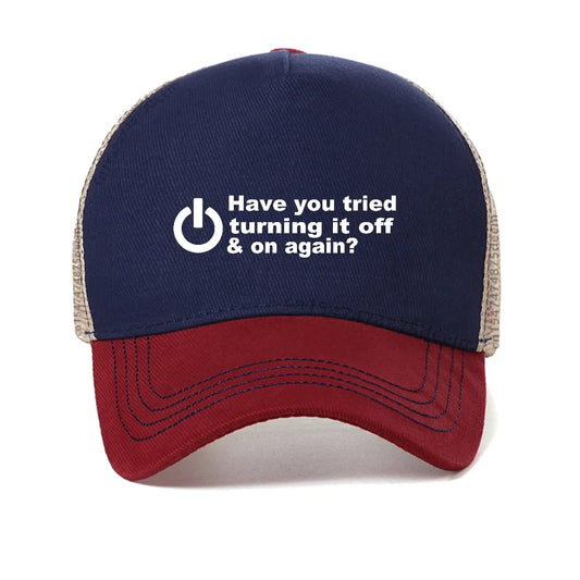 Nerds And Hackers Print Baseball Cap Summer Streets Personality Harajuku