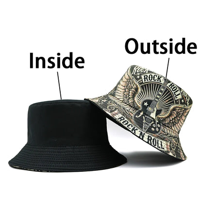 Double Layered Rock Roll Bucket Hat
