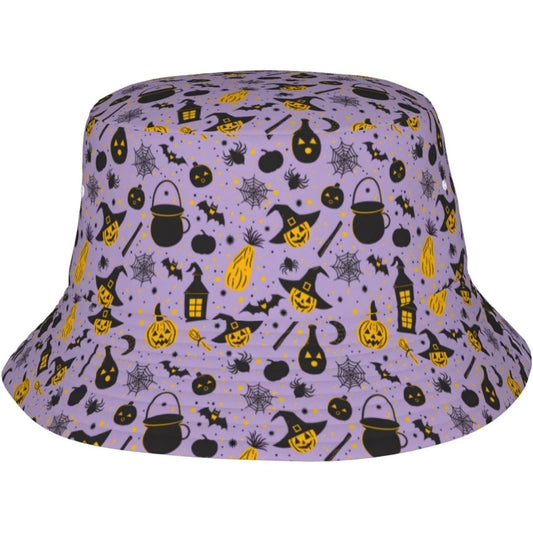 Bucket Hat For Halloween Cool Novelty Hats For Women Men Witch Hat Pumpkin Soup