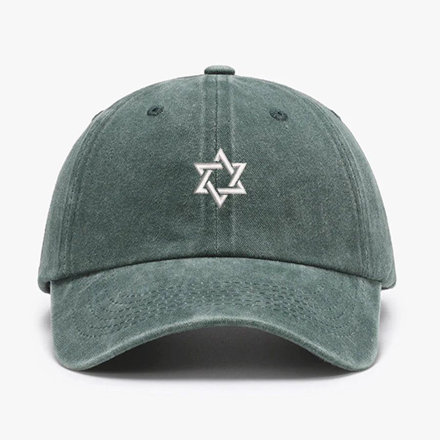 Embroidered Star of David Baseball Caps