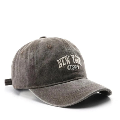 Retro New York Embroidery Baseball Caps for Men Women Vintage