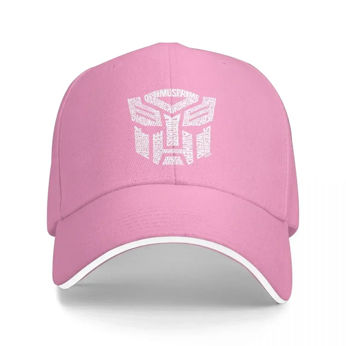 White Transformer Autobots Film Washed Men's Baseball Cap
