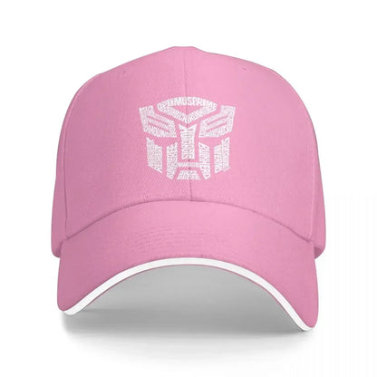 White Transformer Autobots Film Washed Men's Baseball Cap