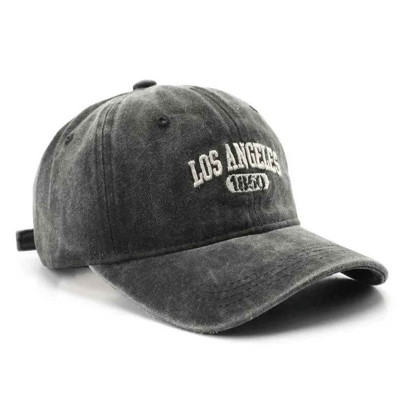 Cotton Soft Top Hats Unisex Los Angeles Embroidery Baseball Cap
