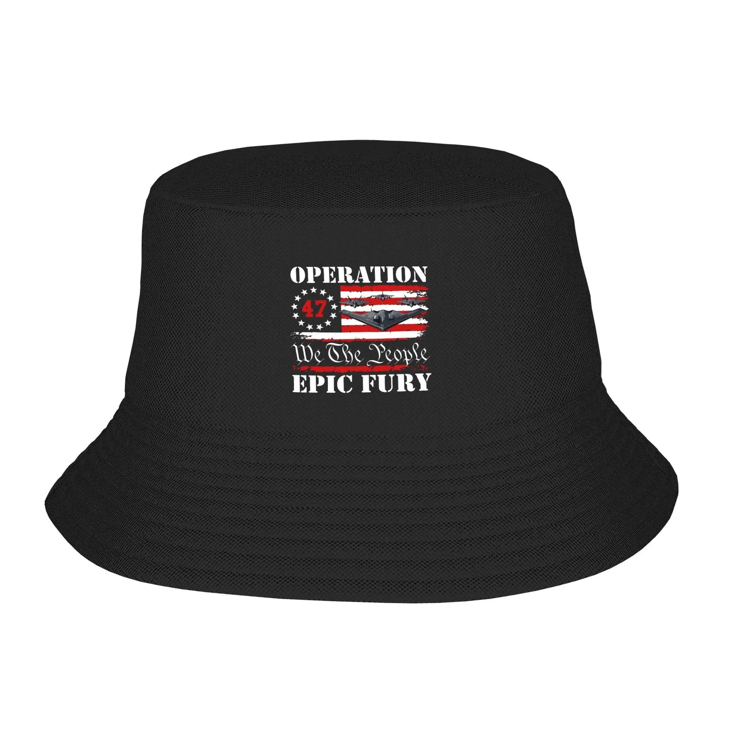 Operation Epic Fury Bucket Hat Outdoor Fisherman Caps For Men Women
