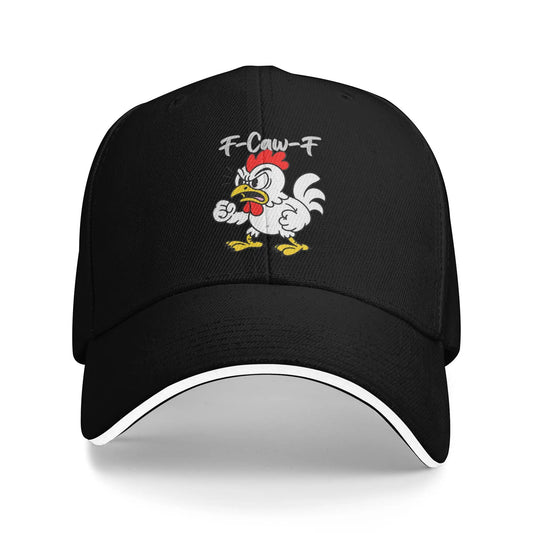 Men Women Funny F-Caw-F Chicken FCAWF Hats Stylish Baseball Cap