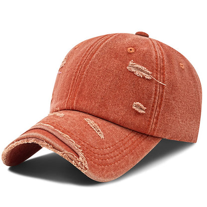 Distressed Vintage Washed Cotton Breathable Lightweight Baseball Cap