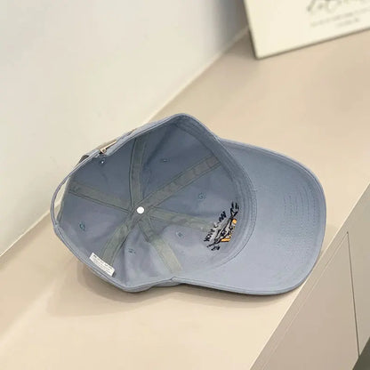 Baseball Cap Women Men Cat Fish Embroidery Snapback Hats For Women