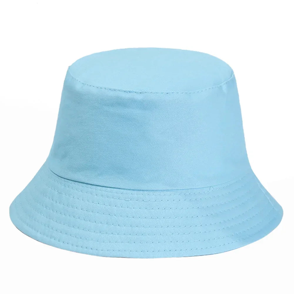 Fashion Denim Washed Bucket Hat Retro Foldable Sun Hat For Women Men
