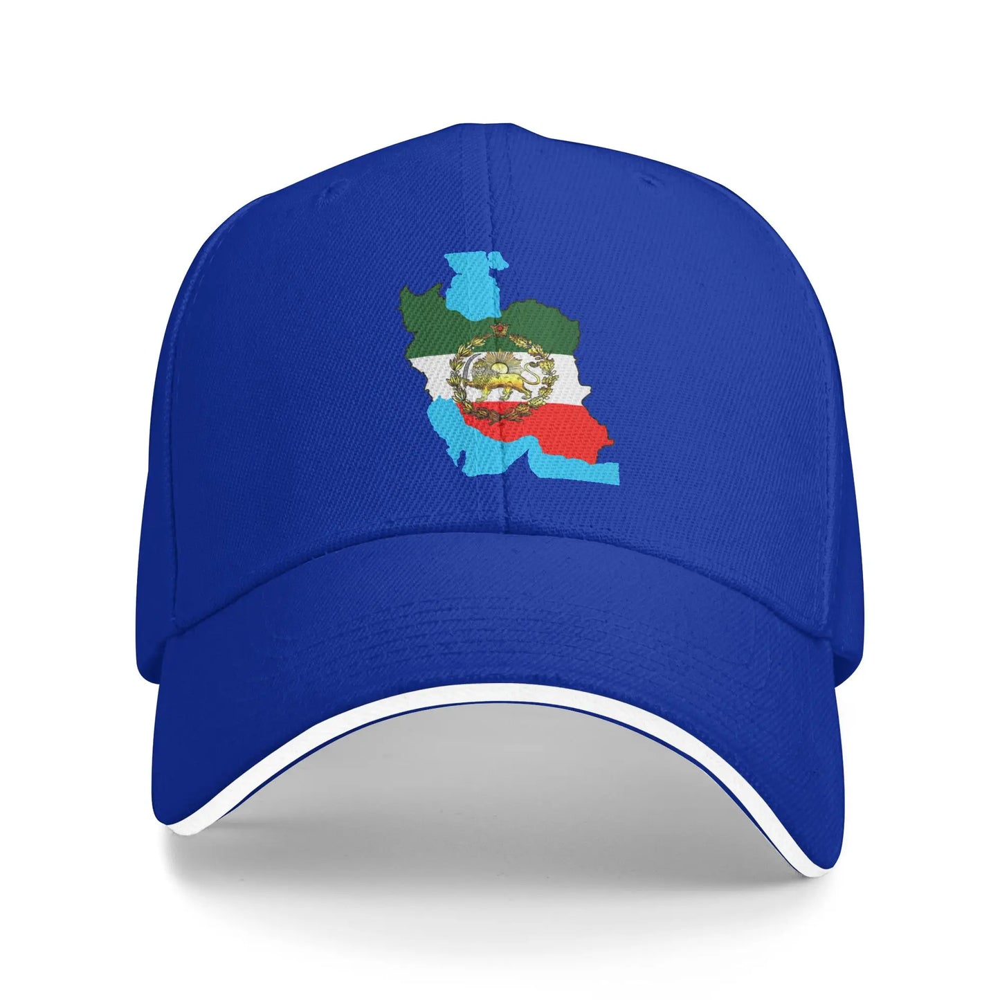 Iran Flag With A Golden Lion Sun Baseball Cap Summer Women Men