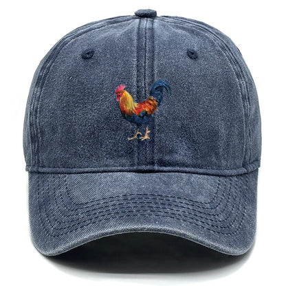 Lifelike Rooster Print Snapback Baseball Cap