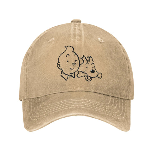 Captain Haddock & Snowy Baseball Cap