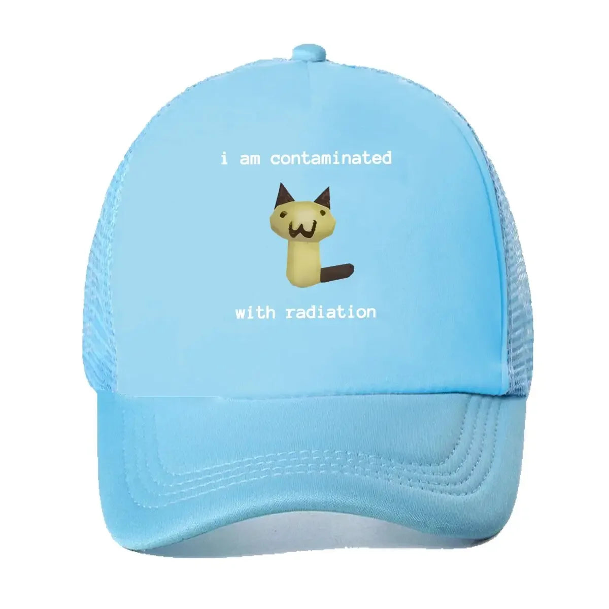 New “Radiation Cat Fun, Meme Design” Mesh Baseball Cap