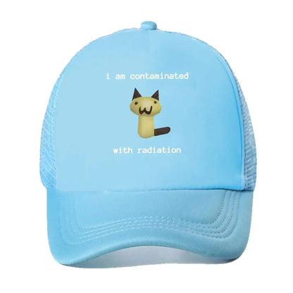 New “Radiation Cat Fun, Meme Design” Mesh Baseball Cap