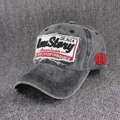 Fashion Summer Adult Men Washed Cotton Baseball Caps Outdoor Sport Caps