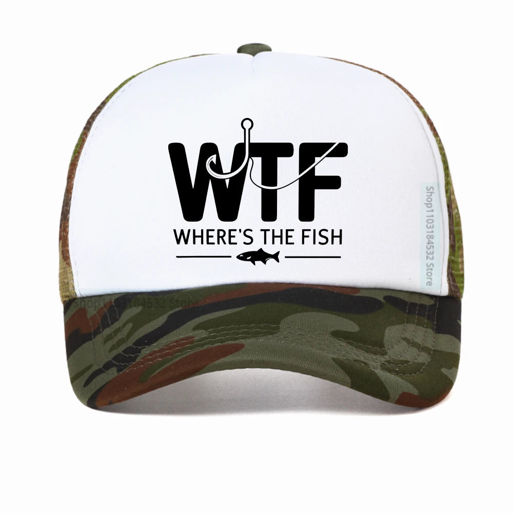 WTF Fish Baseball Cap