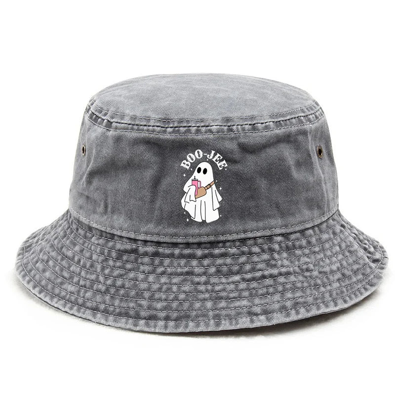 Halloween Themed BOO-JEE Print Hat Bucket Hat