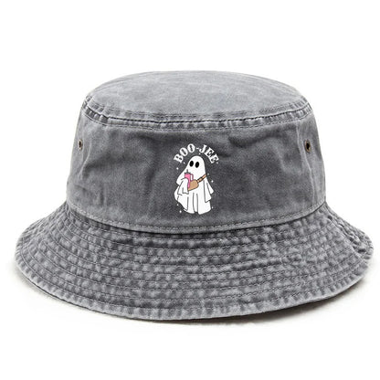 Halloween Themed BOO-JEE Print Hat Bucket Hat