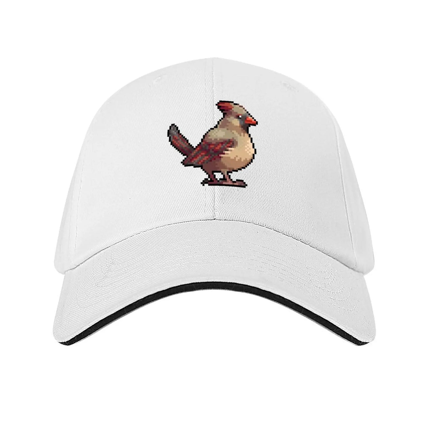 Pixel Northern Cardinal Baseball Cap