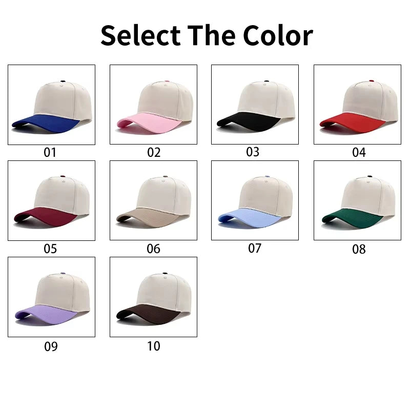 Color  Baseball Caps Wholesale Structured a Frame 100% Cotton Gorras Baseball Sport Hats