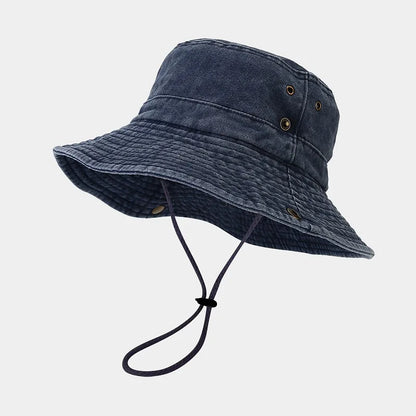 Bucket Hat for Men Pure Cotton Panama Fisherman