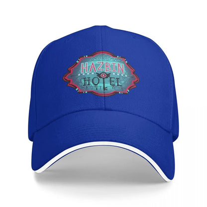 Unisex Baseball Hats Hazbines Hoteles Alastor Vox Printed Streetwear Baseball Caps