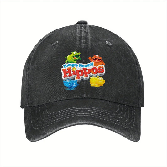 Hungry Veggie Retro Trucker Hat - Baseball Cap with Geometric Pattern