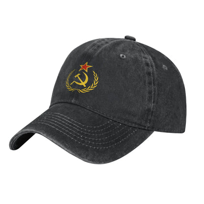CCCP Soviet Hammer And Sickle Star Marxist Casual Baseball Cap