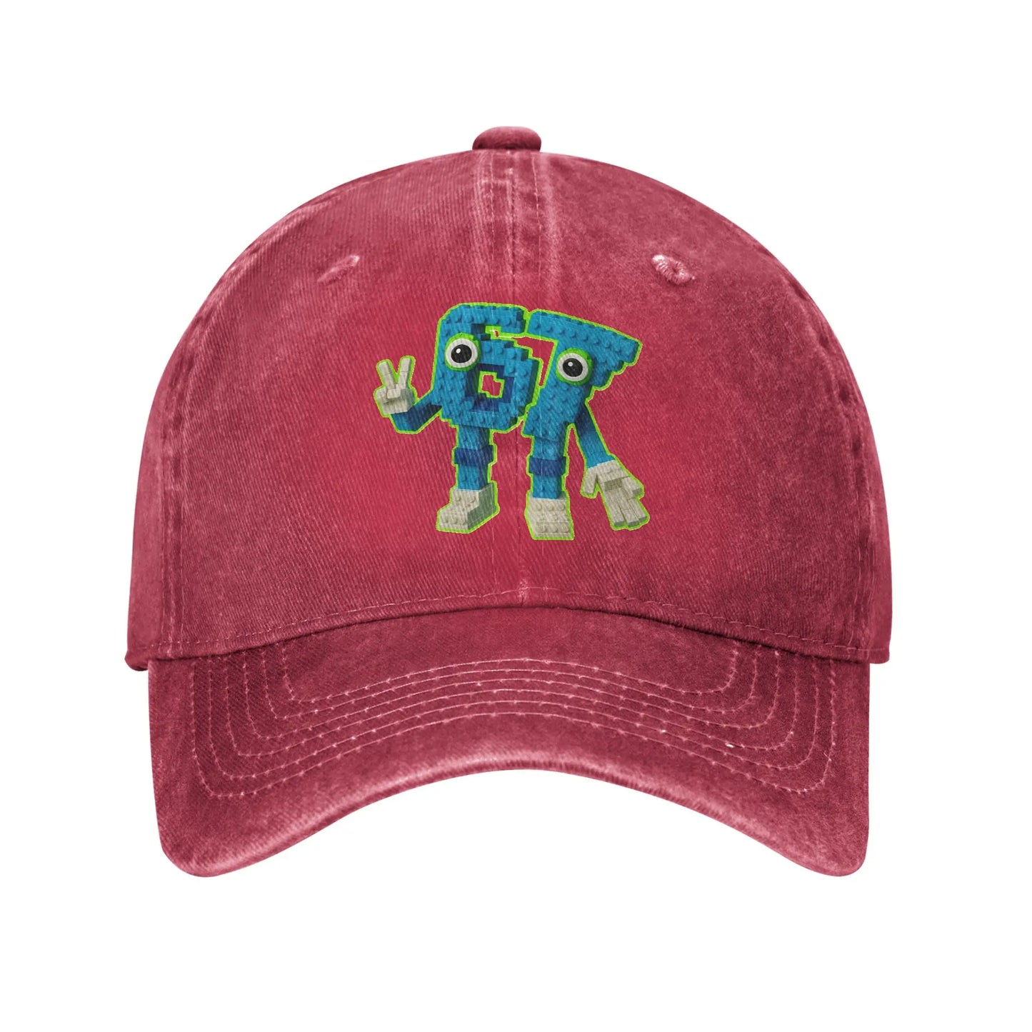 67 Meme Character Brainrot Sun Baseball Cap