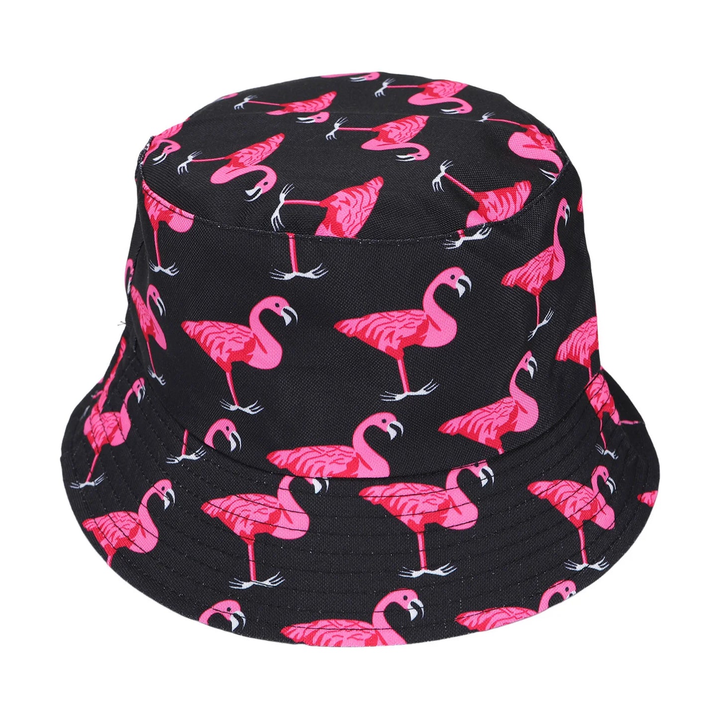Flamingos design Bucket Hats Flamingos Pattern Sun