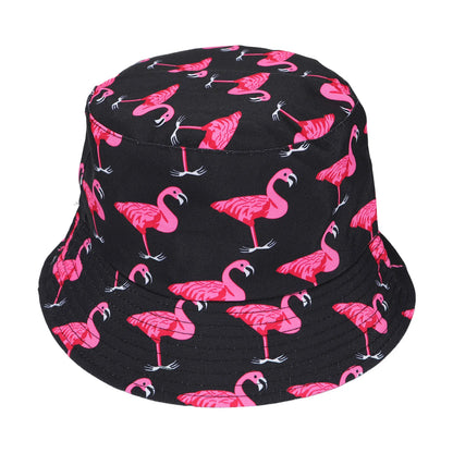 Flamingos design Bucket Hats Flamingos Pattern Sun