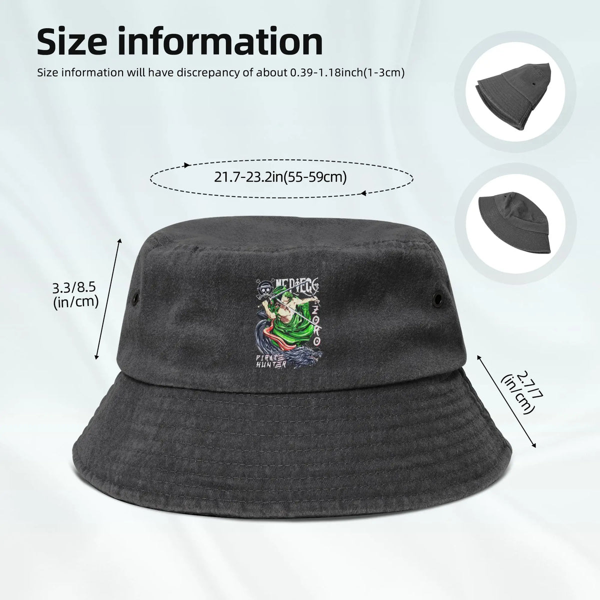 One Piece Zoro Bucket Hats