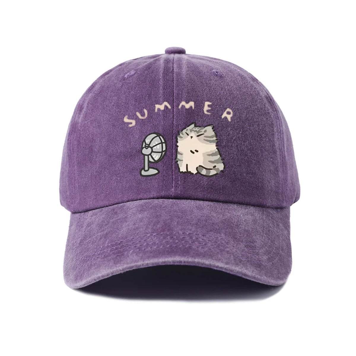 Whimsical Creature Illustration Baseball Cap