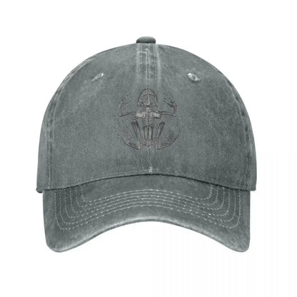 Frog Skeleton Baseball Caps