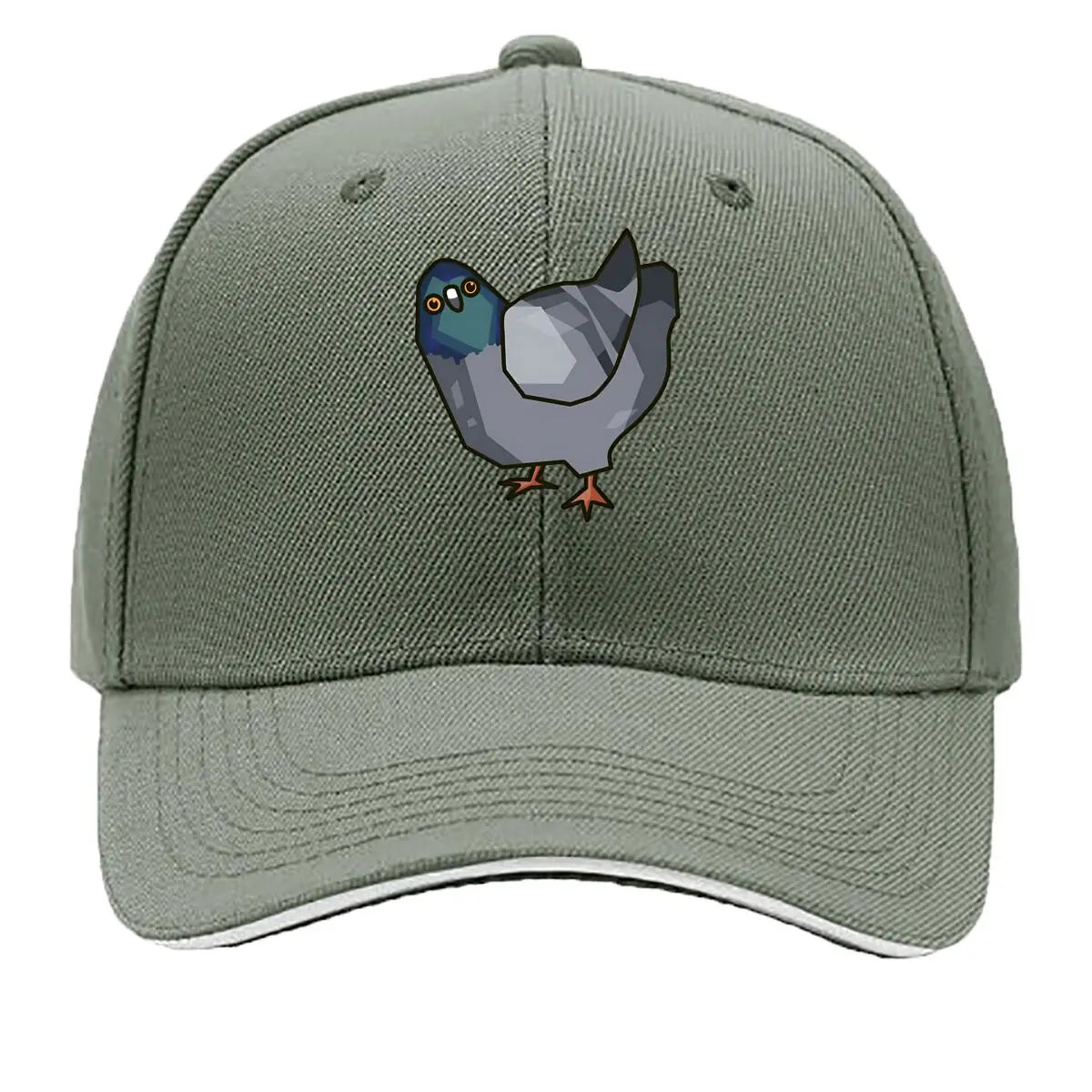 Low Poly Pigeon Quirky Character Baseball Cap