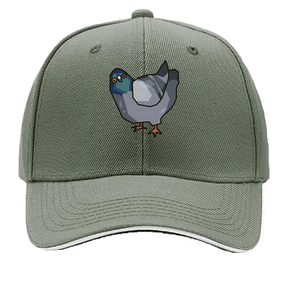 Low Poly Pigeon Quirky Character Baseball Cap