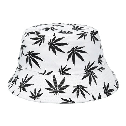 Unisex Bucket Hat Summer/Summer Bucket Hats Weed Print Fisherman