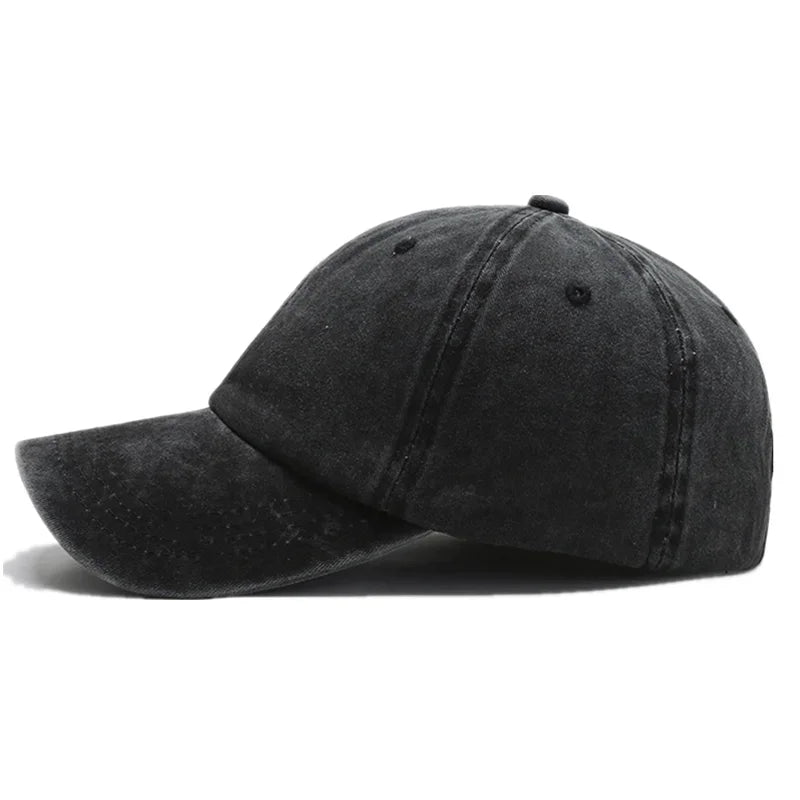 New Unisex Cap Plain Color Washed Cotton