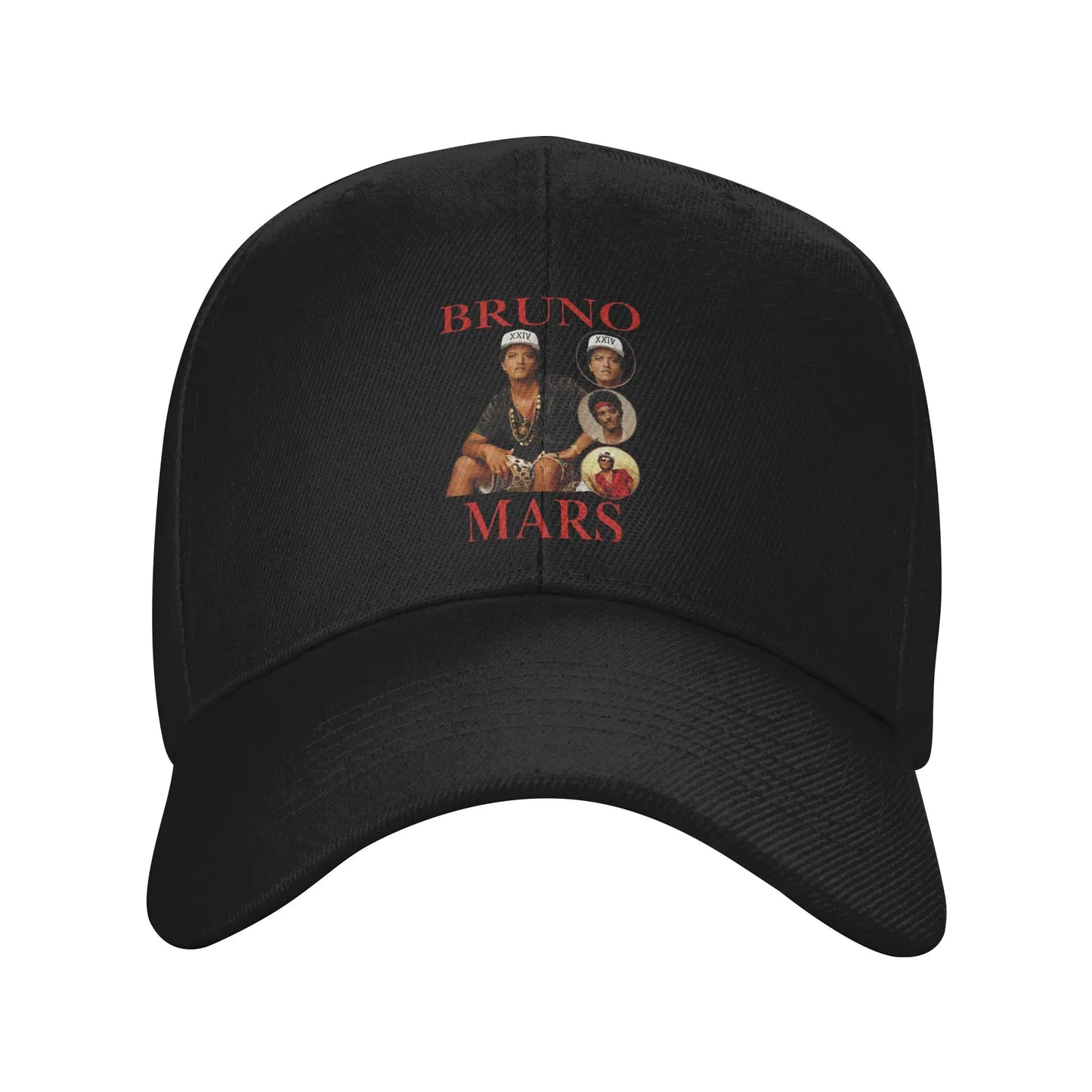 Singer Bruno Mars Portrait Graphics Baseball Caps