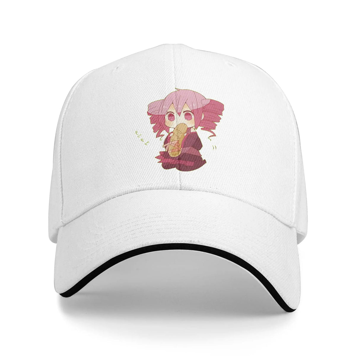 Chibi Kasane Teto Eating Bread Baseball Cap