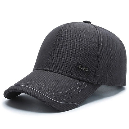 New Black Baseball Caps For Men Women Sunhat Solid Letter Sunscreen Cap