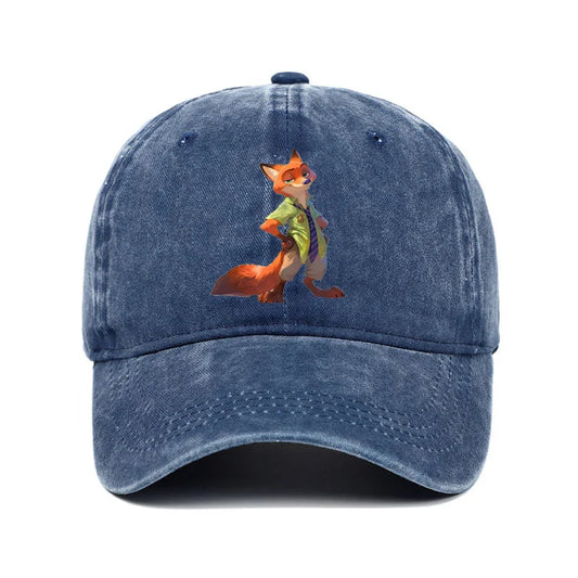 Cartoon Zootopia Nick Sun Baseball Cap