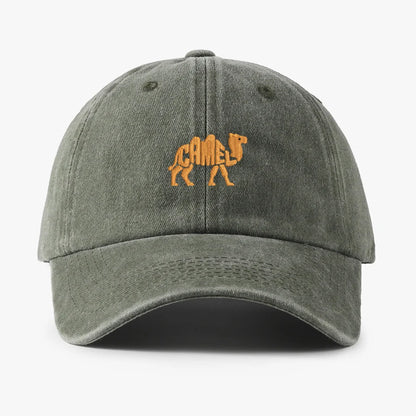 Camel Embroidered Exquisite Animal Vintage Cotton Baseball Caps Men Women